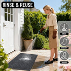 OLANLY Front Door Mat Outside Entrance 33x21, Waterproof Heavy-Duty Doormat