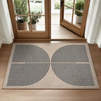 Lahome Enfys Rainbow Easy Jute Rug, 2x3 Farmhouse Kitchen Rugs Non Slip Washable Entryway Rug, Neutral Non Slip Non Shedding Low Pile Indoor Outdoor Door Mats for Porch Foyer