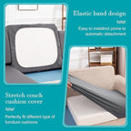 14Pcs Stretch Patio Cushion Covers,Outdoor Couch Covers Replacement,Outdoor Couch & Sofa Slipcovers,for Patio Furniture Cushion Covers,Washable Reusable Furniture Protector(Grey,Cover Only)