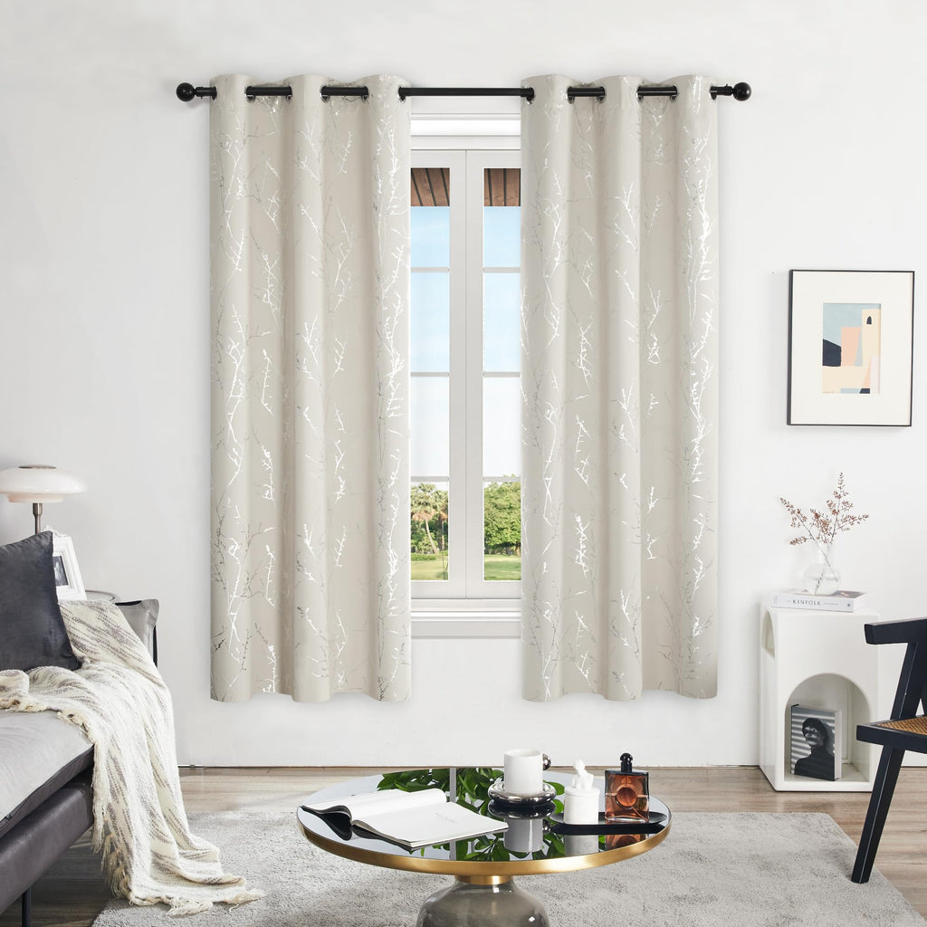 Deconovo Living Room Curtains 72 Inches Long, Blackout Curtains for Bedroom