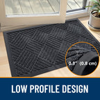 OLANLY Front Door Mat Outside Entrance 33x21, Waterproof Heavy-Duty Doormat