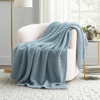 EVERGRACEHOME Chunky Chenille Knit Throw Blanket, 60 x 80, Terracotta Clay