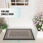 OLANLY Front Door Mat Outside 29.5x17, All-Season Heavy-Duty Rubber Doormat