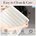 Velvet Couch Cover, Washable Sectional Sofa Cover, Anti Slip Sofa Slipcovers for 3 Cushion Couch Sofa L Shaped Recliner, Furniture Protector Covers for Pets Kids(White, Only 1 PCS)