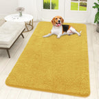 OLANLY Dog Door Mat for Muddy Paws 59x32, Super Absorbent Chenille Mud Mat