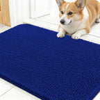 OLANLY Dog Door Mat for Muddy Paws 24x16, Super Absorbent Chenille Mud Mat