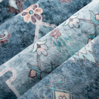 SERISSA 4x6 Washable Non Slip Boho Area Rug for Bedroom