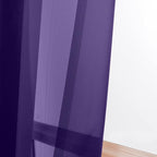 OWENIE Purple Sheer Curtains 63 inch Length 2 Panels Set, Rod Pocket Voile Fimly Sheer Drapes for Living Room/Bedroom, 2pcs, Each 42" W x 63" L