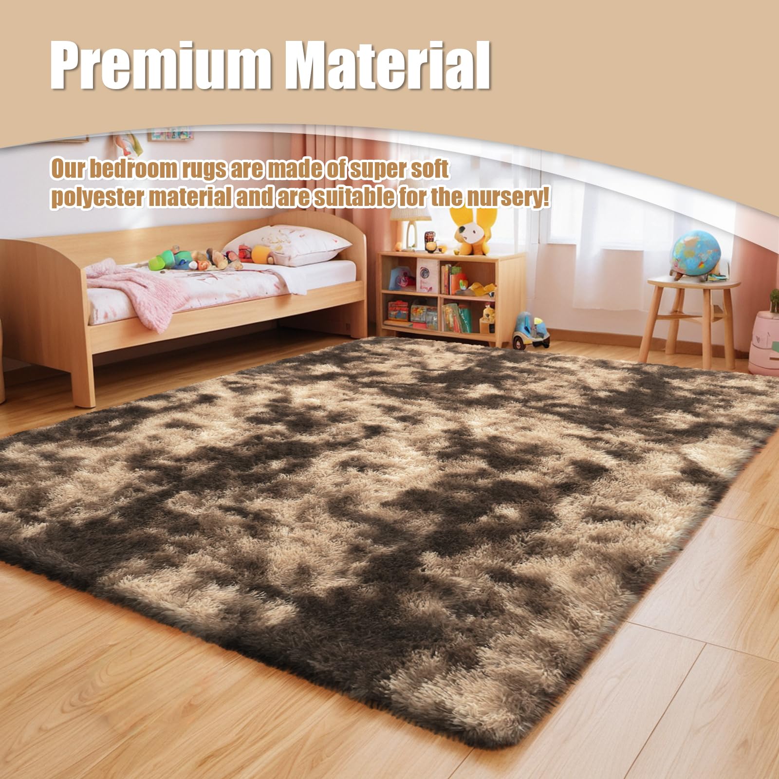 9x12 Fluffy Area Rugs for Living Room Bedroom,Large Fuzzy Shag Area Rug