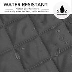 Easy-Going Sectional Couch Covers for Dogs L Shape Sofa Cover Reversible Sofa Slipcover Chaise Lounge Cover Furniture Protector Cover for Pets Dog Cat (42 x 68 inches, Dark Gray/Dark Gray)
