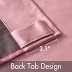 MIULEE Velvet Curtains 108 inches Long 2 Panels - Luxury Blackout Curtains for Girls Bedroom Nursery Living Room Thermal Insulated Super Soft Window Drapes Rod Pocket & Back Tab, Blush Pink