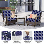 DREAHOTEXTIL 8Pcs Outdoor Cushion Covers, Elastic Patio Cushion Covers