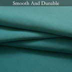 SimpleHome Ombre Room Darkening Curtains for Living Room, Light Blocking Gradient Teal to Grey White Thick Thermal Insulated Grommet Window Curtains/Drapes for Bedroom, 2 Panels, 52x63 inches Length