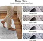 Ksrau 2x5 Hallway Runner Rug - Moroccan Non Slip Long Rug for Entryway Soft Low-Pile Washable Neutral Rugs for Kitchen Small Waterproof Indoor Floor Carpet for Bedroom Bathroom Laundry 2x5 Grey