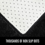 LOCHAS 5x8 Area Rugs Fluffy Living Room Carpets for Kids Bedroom, Black