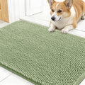 OLANLY Dog Door Mat for Muddy Paws 30x17, Super Absorbent Chenille Mud Mat