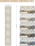 Washable Runner Rug 2.5x16, Non-Slip Long Kitchen Mats for Floor, Vintage Rug for Entryway, Soft Hallway Runner for Dining Room, Bedroom, Living Room(Beige,2.5'x16')