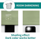 BGment Room Darkening Curtains 63 Inches Long - Grommet Thermal Insulated Drapes Window Treatment Curtains for Bedroom, 2 Panels, 70 x 63 Inch, Grass Green