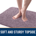 OLANLY Dog Door Mat for Muddy Paws 34x21, Super Absorbent Chenille Mud Mat