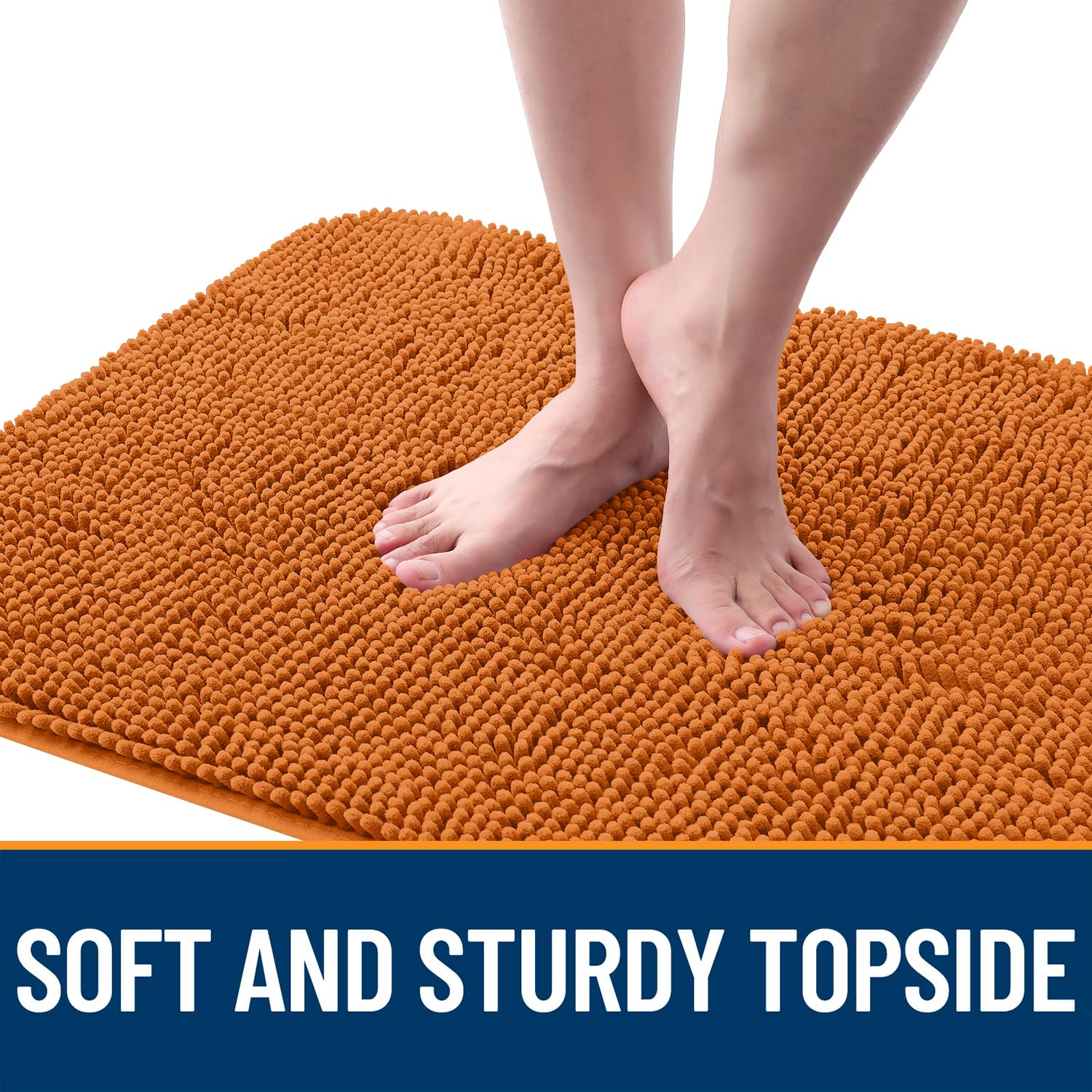 OLANLY Dog Door Mat for Muddy Paws 59x32, Super Absorbent Chenille Mud Mat