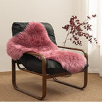 Ashler Faux Fur Rug, Fluffy Shaggy Area Rug Ultra Soft 2.3 x 3.3 Feet Sheepskin Fur Rug, Blush Pink Fuzzy Machine Washable Shag Rug, Nursery Decor Throw Rugs for Bedroom, Kids Room, Living Room