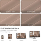CUCRAF Khaki Blackout Curtains 63 inch Length 2 Panels Set, Rod Pocket Room Darkening Drapes for Bedroom Living Room, Insulated Thermal Light Blocking Window Curtain (W52 x L63 Inch)