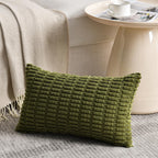 Fancy Homi 4 Packs Decorative Throw Pillow Covers for Living Room Couch Bed, Modern Farmhouse Boho Home Décor Accent Cushion Case, 24" x 12", Moss Green