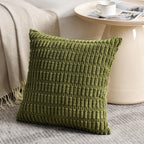 Fancy Homi 4 Packs Decorative Throw Pillow Covers for Living Room Couch Bed, Modern Farmhouse Boho Home Décor Accent Cushion Case, 20" x 20", Moss Green