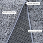 Rugs for Bedroom 4x6, Soft Shaggy Modern Shag Area Rug for Living Room, Upgrade Non-Slip Plush Fluffy Carpet for Kids Boys Girls Room Home Decor Aesthetic, Grey