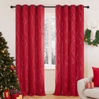 Deconovo Living Room Curtains 84 Inches Long, Blackout Curtains for Bedroom
