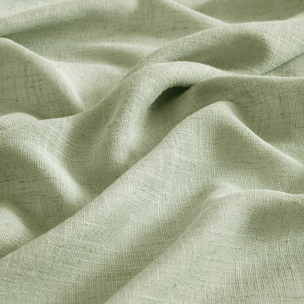 MIULEE Sage Green Linen Curtains 52x72 Inch Length for Bedroom Living Room