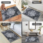 HEBE Indoor Door Mat 2'x3', Washable Welcome Mat for Front Door Entrance