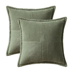 MIULEE Decorative Throw Pillow Covers for Couch 20x20 Light Olive Green