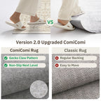 Hallway Washable Runner Rug 2x10 - Non Slip Vintage Kitchen Runner Rugs for Entryway Low-Pile Waterproof Long Runners for Living Room Bedroom Medallion Indoor Floor Mat for Bathroom Laundry Beige