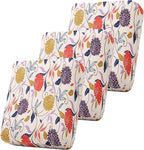 Smiry Printed Couch Cushion Covers, Stretch Soft Couch Covers for Sofa, Washable Non-Slip Sofa Slipcover Furniture Protector for Indoor and Outdoor (3 Pack, Orange)