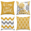 Hexagram Geometric Yellow Pillow Covers 20x20, Decorative Pillow Covers