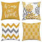 Hexagram Geometric Yellow Pillow Covers 20x20, Decorative Pillow Covers