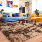 9x12 Area Rug for Living Room, Shag Large Rug for Bedroom,Brown Coffee