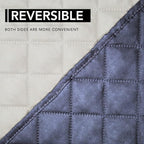 Easy-Going Oversized Recliner Chair Cover Reversible Couch Cover Sofa Cover for Dogs Water Resistant Furniture Protector with Elastic Strap for Pet (Oversized Recliner, Dark Blue/Ivory)