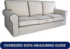 PureFit Reversible Quilted Sofa Cover, Water Resistant Slipcover Furniture Protector, Washable Couch Cover with Non Slip and Elastic Straps for Kids, Pets (Oversized Sofa, Greyish Green/Beige)