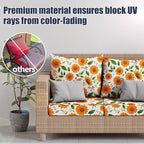 8Pcs Stretch Patio Cushion Covers, Outdoor Couch & Sofa Replacement Slipcovers for Patio Furniture Cushion Covers, Washable Reusable Furniture Protector