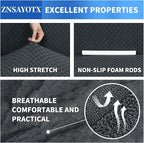 ZNSAYOTX 1 Piece Jacquard Couch Covers for 2 Cushion Couch High Stretch Loveseat Slipcover for Pets Dogs Anti Slip Love Seat Sofa Slipcover Furniture Protector (Loveseat, Dark Grey)