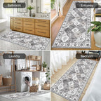 HEBE Hallway Runner Rug 2'x6', Washable Non Slip Kitchen Rug Runner