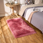 EasyJoy Ultra Soft Fluffy Shaggy Area Rug, 2 x 4 ft Rectangle, Blush Pink