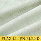 NICETOWN Sage Green High-End Thermal Flax Linen Curtains, 62" Wide Per Panel, Set of 2, Full Blackout Privacy Drapes 72" Long for Dining Room, Soundproof Window Treatment Panels for Hall Room