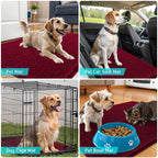 OLANLY Dog Door Mat for Muddy Paws 59x32, Super Absorbent Chenille Mud Mat