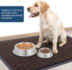 OLANLY Front Door Mat Indoor Outdoor Entrance, 2-Pack 35 x 23 Inch, Waterproof Heavy Duty Doormat, Fade Resistant, Low Profile, Easy Clean Patio Porch Welcome Floor Mats for Entry, Tan