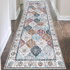 HEBE Hallway Runner Rug 2'8''x8', Washable Non Slip Kitchen Rug Runner