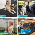 OLANLY Dog Door Mat for Muddy Paws 40x24, Super Absorbent Chenille Mud Mat