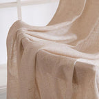 MIULEE Natural Beige Linen Curtains 108 Inches Long 2 Panels for Bedroom Living Room, Soft Linen Textured Window Drapes Semi Sheer Light Filtering Back Tab Rod Pocket Farmhouse Burlap Look Decor